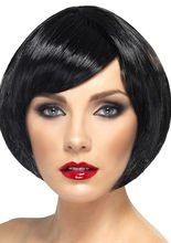 Pagenkopf Perücke schwarz