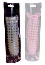 Pailetten Massagestab silber