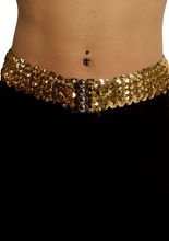 Pailletten-Gürtel Showgirl gold