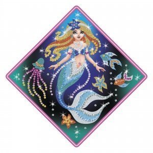 Pailletten-Kunst "Meerjungfrau"