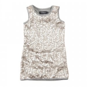 Paillettenkleid grau