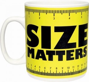 Paladone XXL-Tasse Size Matter, Gelb