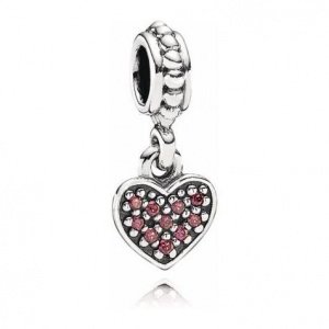 Pandora Charm Herz rot 791023CZR