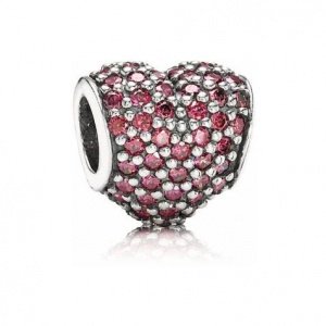 Pandora Charm Herz rot 791052CZR