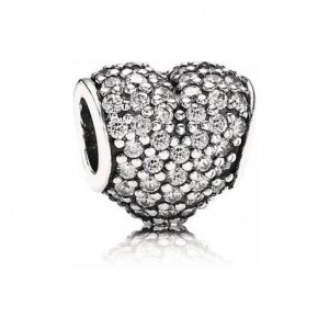 Pandora Charm Herz weiß 791052CZ