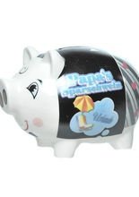 Papa´s Sparschwein aus Porzellan