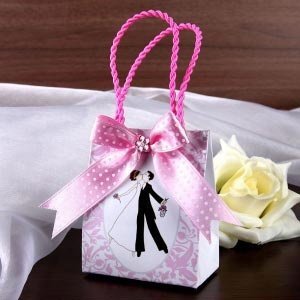 Papier Geschenktüte *Hochzeitspaar* mit 