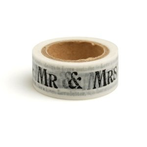 Papier-Masking Tape Mr & Mrs Newspri