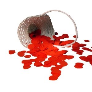 Papierkonfetti Herz, rot