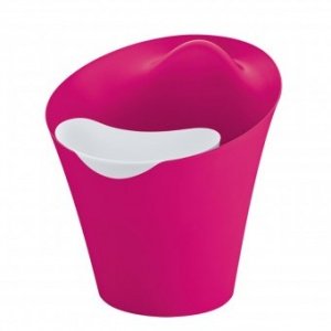 Papierkorb Ba Ba Bin & Bag solid pink/we