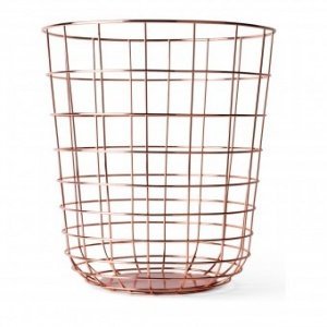 Papierkorb Wire Bin kupfer