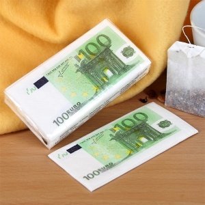 Papiertaschentücher 100 Euro-Note