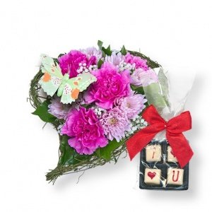 Papillon und Pralinen I love you