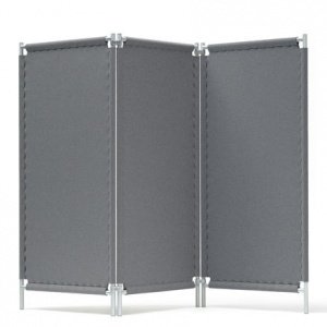 Paravent glatt dreiteilig