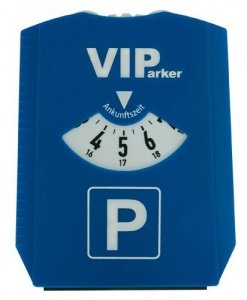 Parkscheibe blau mit Eiskratzer VIParker