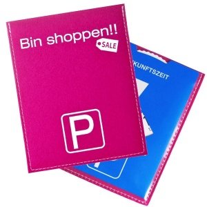 Parkscheibe mit Filzhülle Bin shoppen