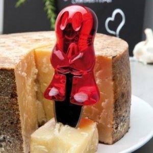 Parmesanbrecher Roberto transparent rot