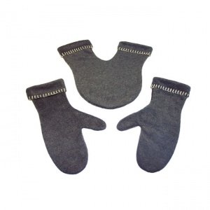 Partnerhandschuhe, grau