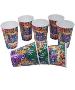 Party-Becher *Happy Birthday* Serie *Exp