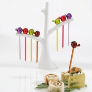 Party Piekser Set Pi:p mit Baum orange/o