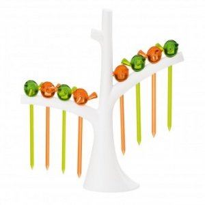 Party Piekser Set Pi:p mit Baum orange/o