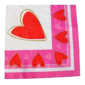Party-Servietten Herz