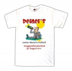 Party Set 10 Abschied-T-Shirts *Tschüß M