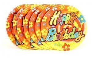 Party-Teller (8Stück) Happy Birthday im 