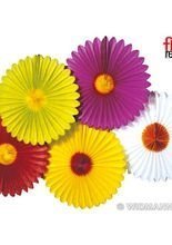 Partydeko Fächer weiß 50 cm