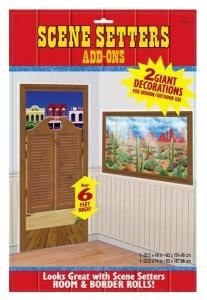 Partydeko *Western* (Tür & Bild)