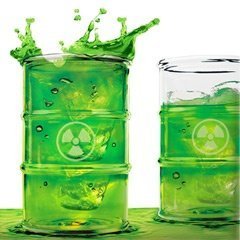 Partyglas Giftmülltonne (2er Set)