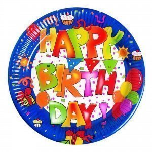 Partyteller "Happy Birthday" 10 Stck.