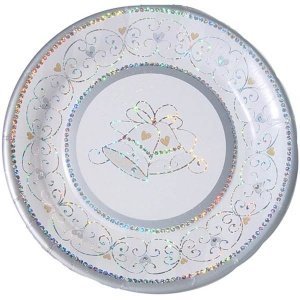 Partyteller Hochzeitsglocken, groß