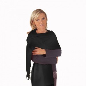 Pashmina-Schal, schwarz