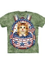 Patriotic Backpack Kitten The Mountain T