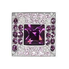 Pavé Purple Stud Charm Pop