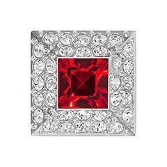 Pavé Red Stud Charm Pop