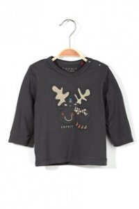 Peached Baumwoll Jersey Langarmshirt