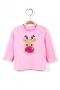 Peached Baumwoll Jersey Langarmshirt