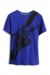 Peached Baumwoll Jersey Print T-shirt