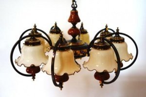 Pendelleuchte Bronze 86 cm