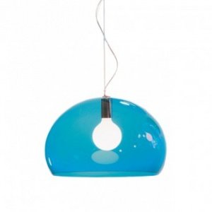 Pendelleuchte FL/Y transparent petroleum