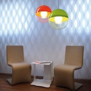 Pendelleuchte Orion solid orange/transpa