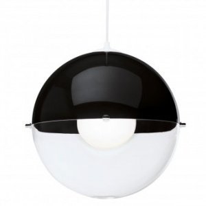 Pendelleuchte Orion solid schwarz/transp