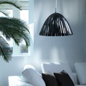 Pendelleuchte Reed solid schwarz