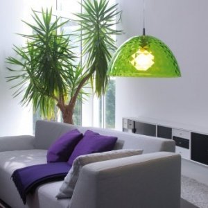 Pendelleuchte Stella transparent grün