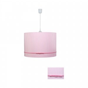 Pendelleuchte Streifen rosa