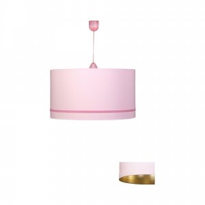 Pendelleuchte rosa/gold
