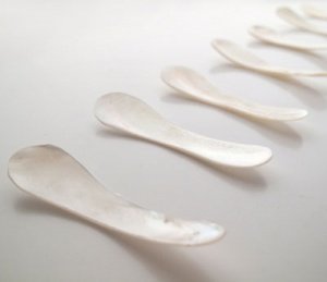 Perlmutt Kaviar-Spatel (10 Stk.)