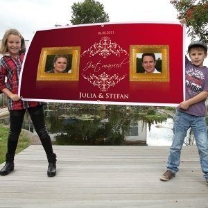 Persönlich klassisches Hochzeitsbanner *